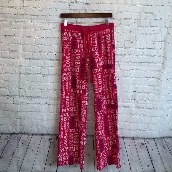 Aeropostale Other - Aero Pink & White Pajama Pants size M
